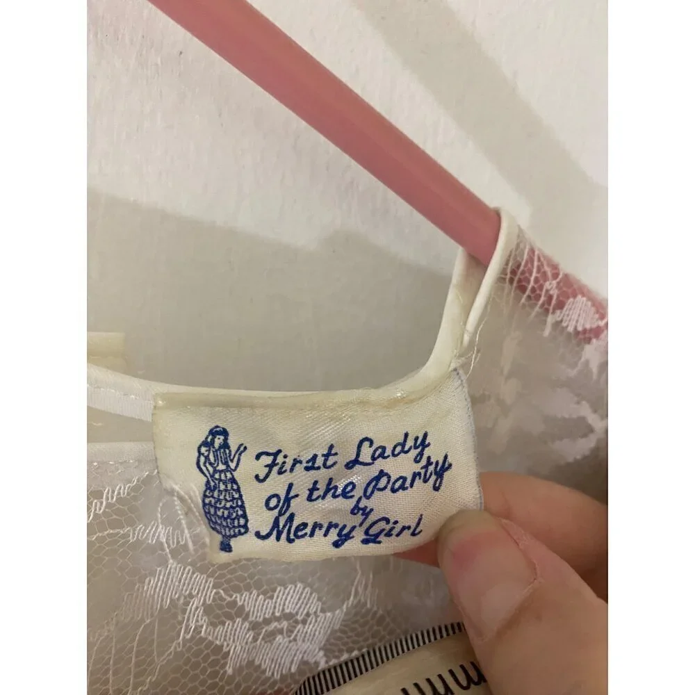 Vintage 1950's First Lady of The Party By Merry Girl - Girls Mesh Dress - No Siz - Picture 3 of 13